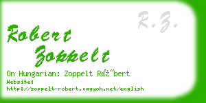 robert zoppelt business card
